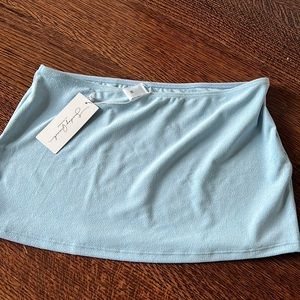 NWT blue swim cover skirt!